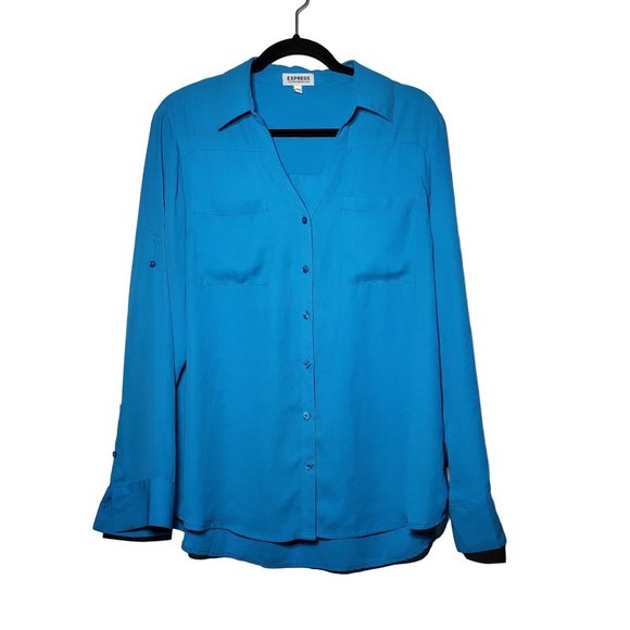 Express Tops Express Womens The Portofino Shirt Buttondown Roll Tab